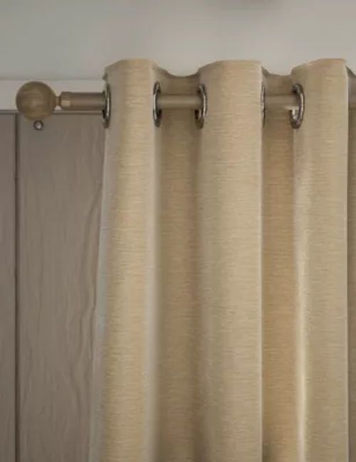 M&S Chenille Eyelet Curtains...