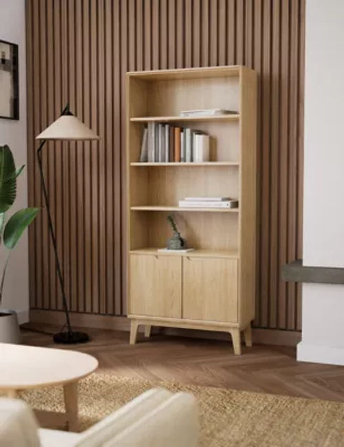 M&S Nord Bookcase - Oak, Oak