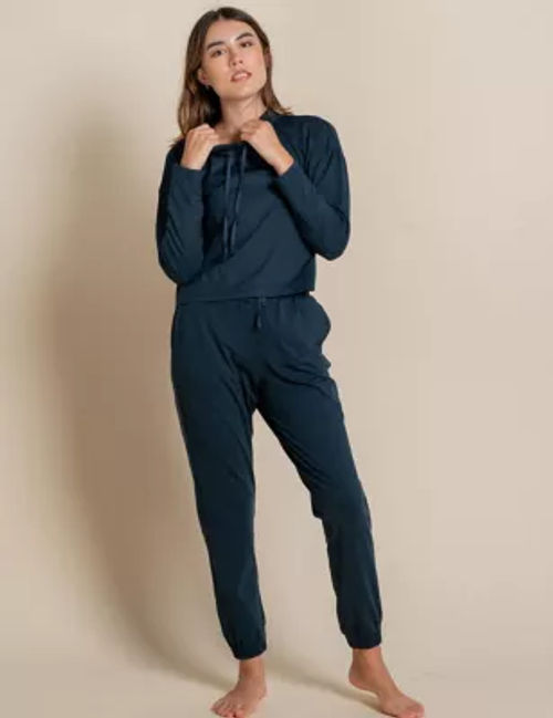 Girlfriend Collective Womens Reset Cuffed Joggers - XL - Navy, Navy,Black,Dark  Green, £65.00