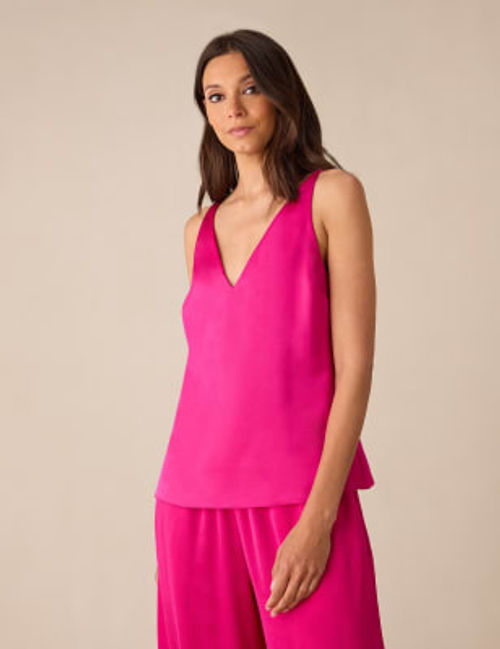 Ro&Zo Women's Satin V-Neck...