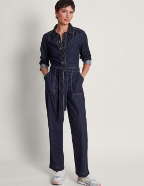 Monsoon Womens Denim Belted...