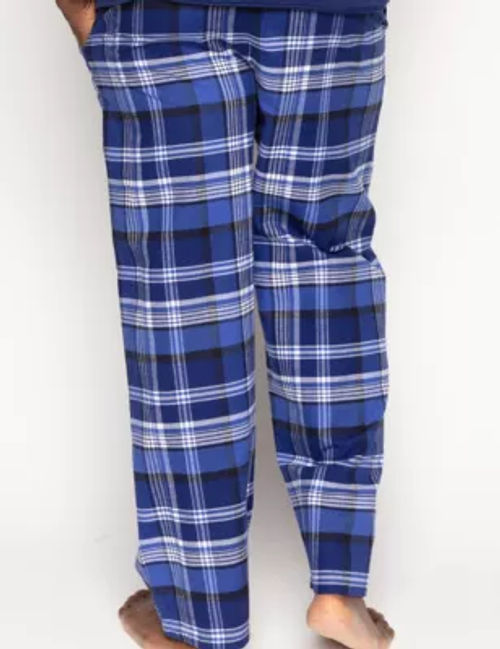 Pure Cotton Checked Pyjama Bottoms