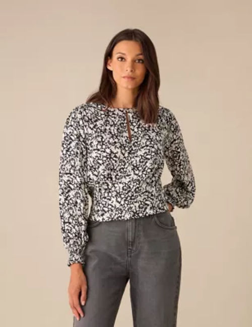 Ro&Zo Women's Floral Shirred...