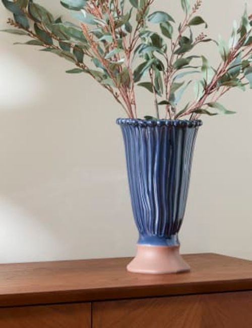 M&S Ceramic Bobble Trim Vase...