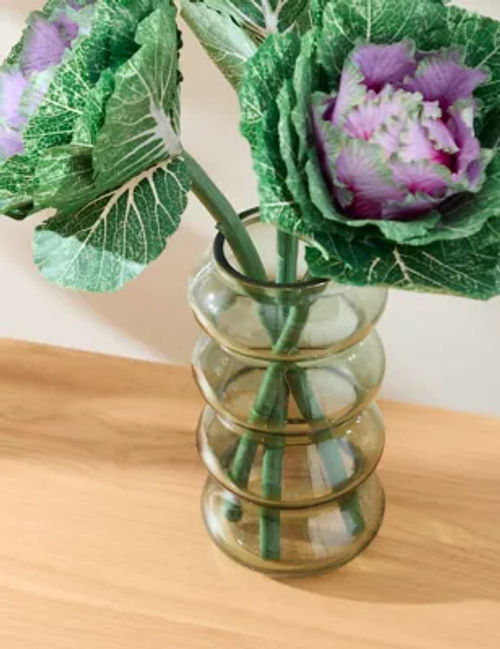 M&S Wave Glass Vase - Light...