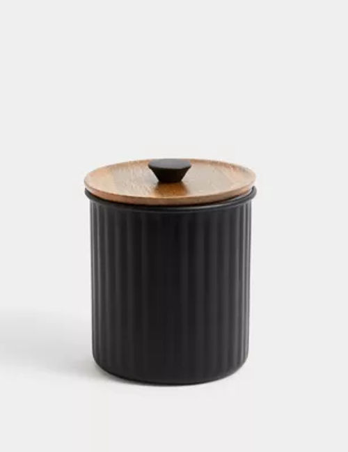 M&S Ribbed Storage Jar -...