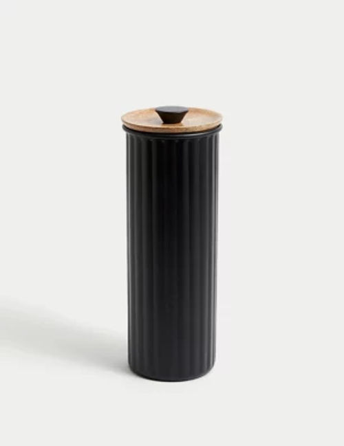 M&S Tall Storage Jar - Black,...