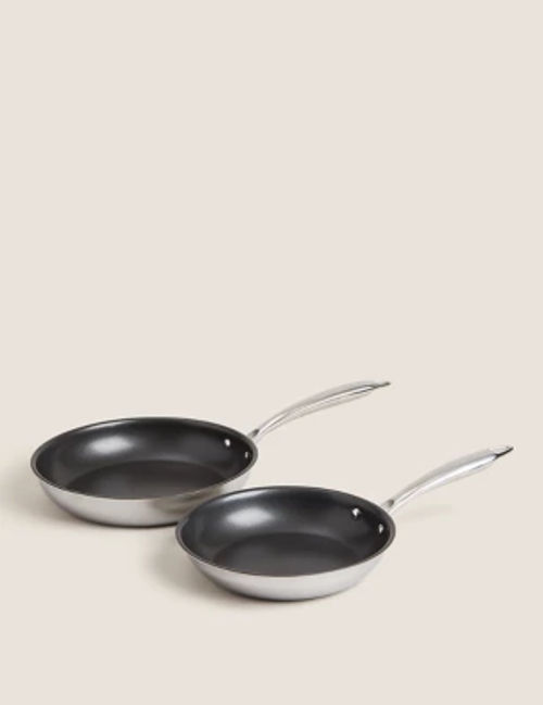 Aluminium 20cm Small Non-Stick Frying Pan, M&S Collection