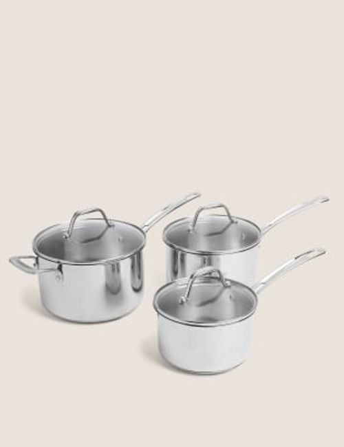 M&S 3 Piece Stainless Steel...