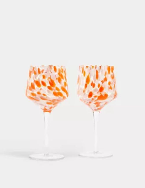 M&S Set of 2 Speckled Wine...