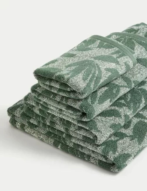 M&S Pure Cotton Leaves Towel...