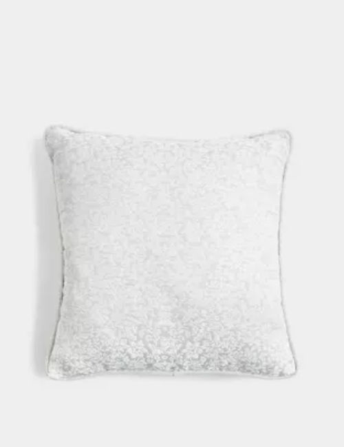 M&S Leaf Jacquard Cushion -...