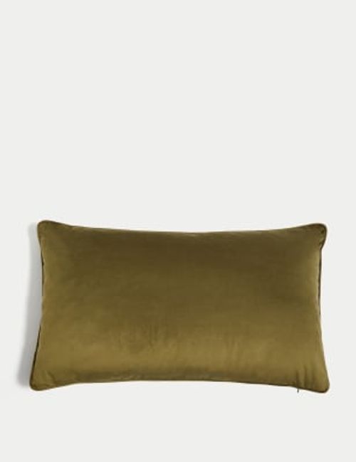 M&S Velvet Piped Bolster...