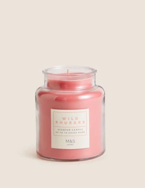 M&S Wild Rhubarb Jar Candle -...