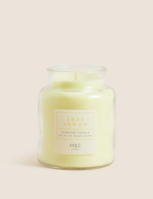 M&S Soft Lemon Jar Candle -...