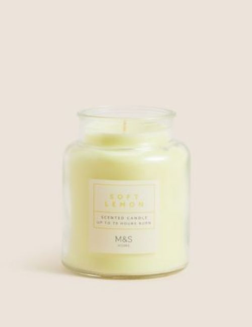 M&S Soft Lemon Jar Candle -...