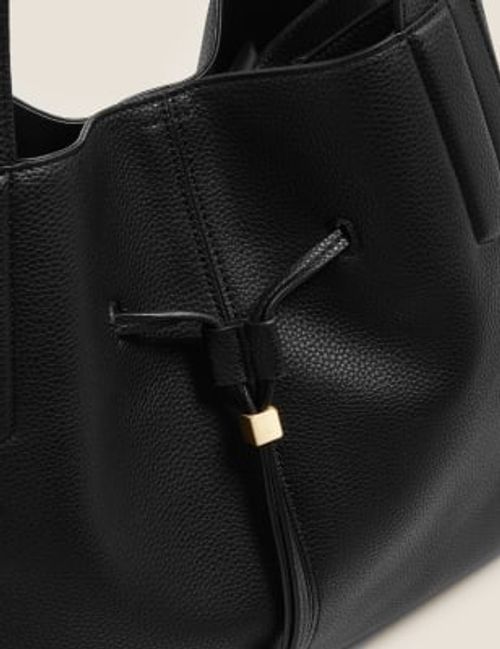 Leather Tote Bag, M&S Collection