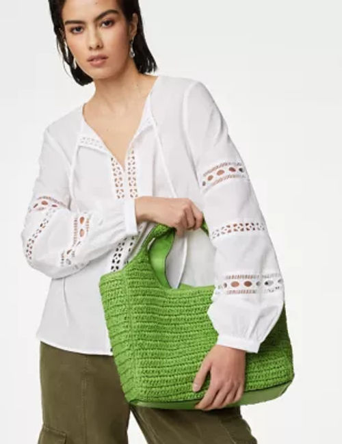 M&S Women's Straw Shoulder...