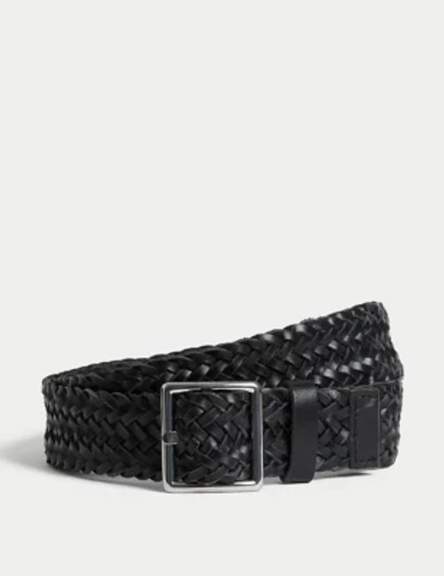 M&S Womens Leather Woven...