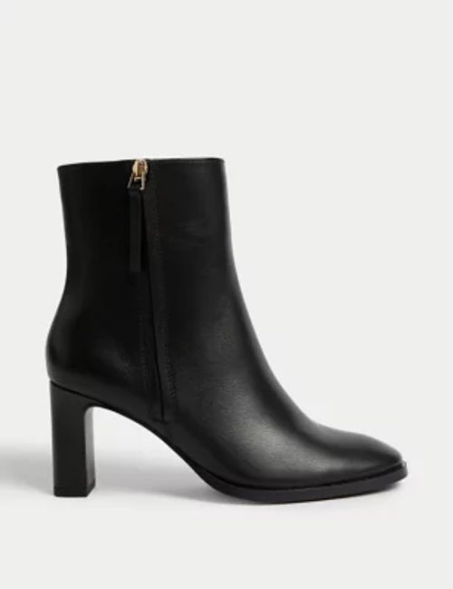 M&S Women's Leather Block...