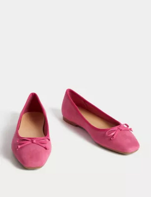 M&S Womens Bow Flat Ballet...