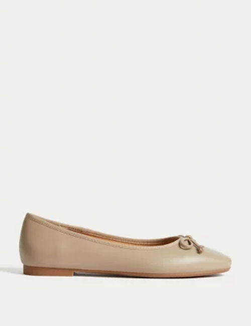 M&S Womens Bow Flat Ballet...