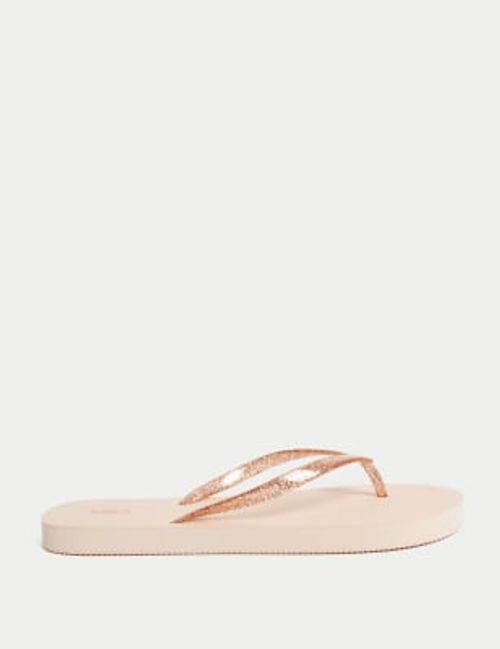 M&S Womens Sparkle Flat Flip...