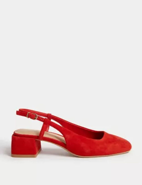 M&S Womens Suede Block Heel...