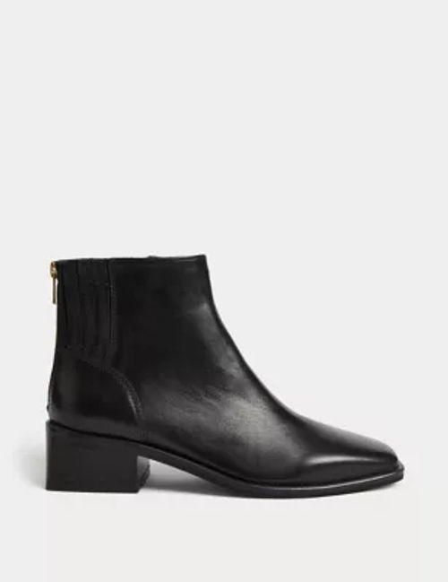 M&S Women's Leather Block...