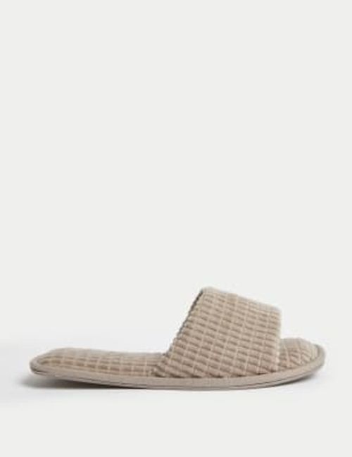 M&S Womens Quilted Open Toe...