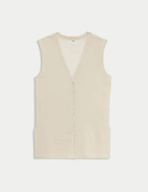 M&S Women's Metallic V-Neck...