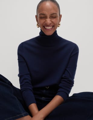 m&s merino wool polo
