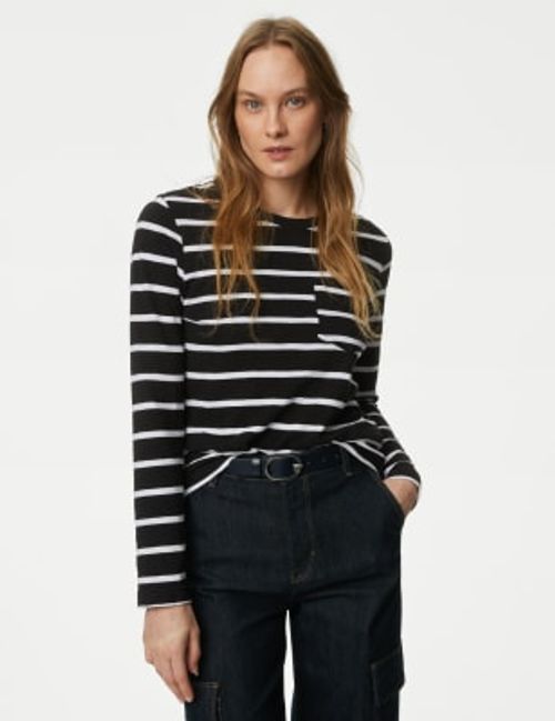 M&S Womens Pure Cotton Stripe...