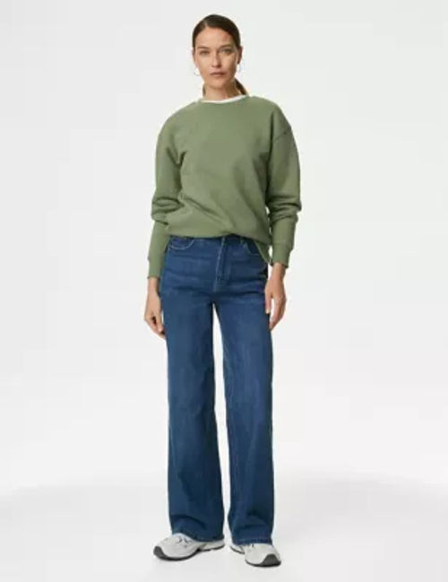 M&S Women's Cotton Rich Crew...