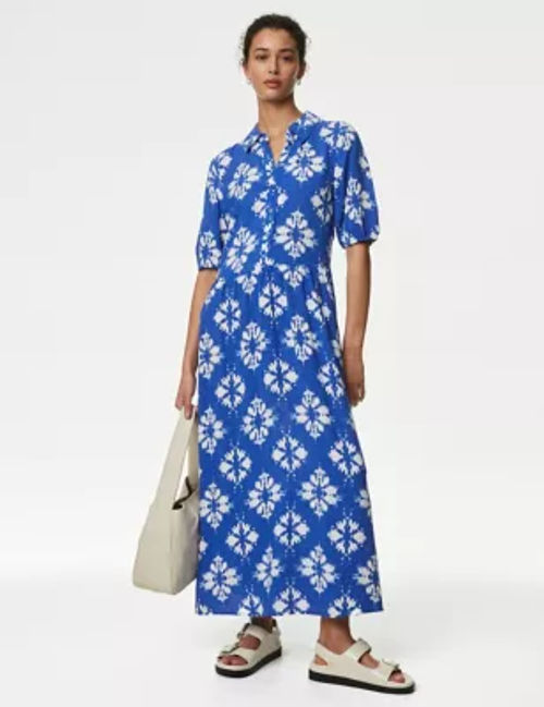 M&S Womens Printed Collared...