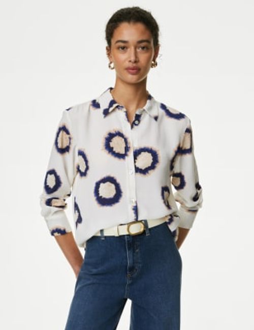 M&S Women's Printed Collared...