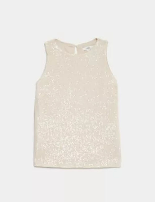 M&S Women's Sequin Round Neck...