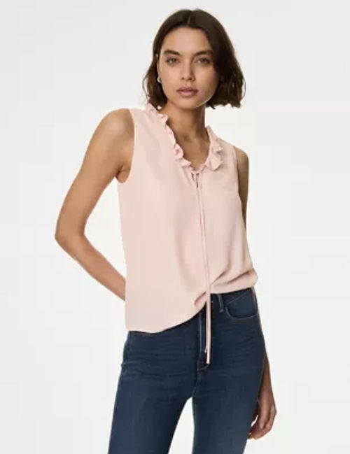 M&S Women's Frill Neck Blouse...