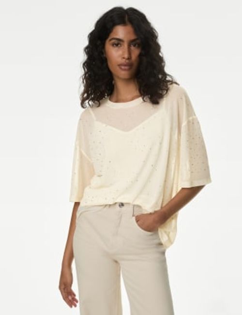 M&S Women's Embellished Round...