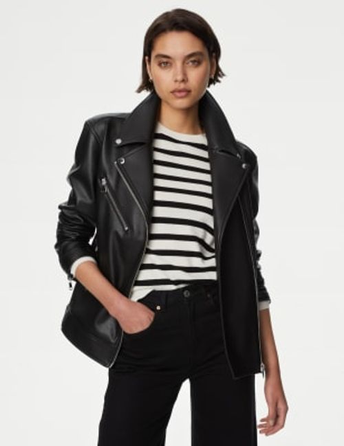 M&S Womens Faux Leather...