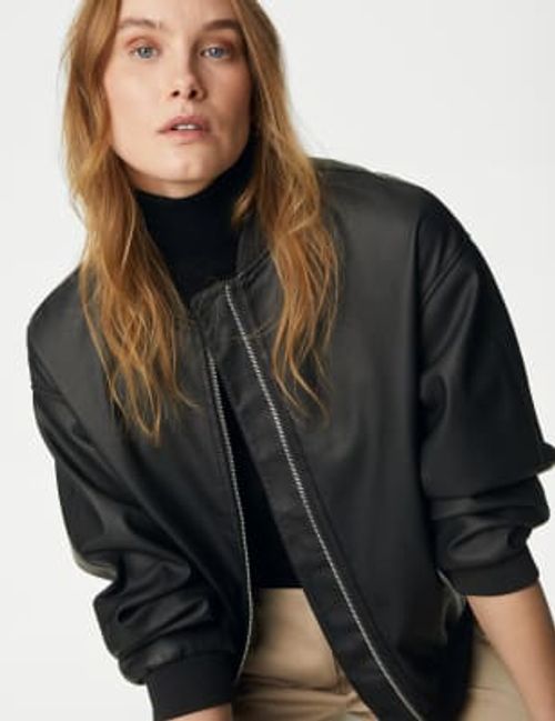 M&S Womens Faux Leather...