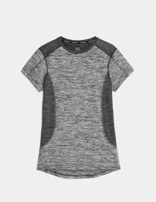 M&S Goodmove Womens Performance Short Sleeve Top - 24 - Grey Marl, Grey  Marl, Compare