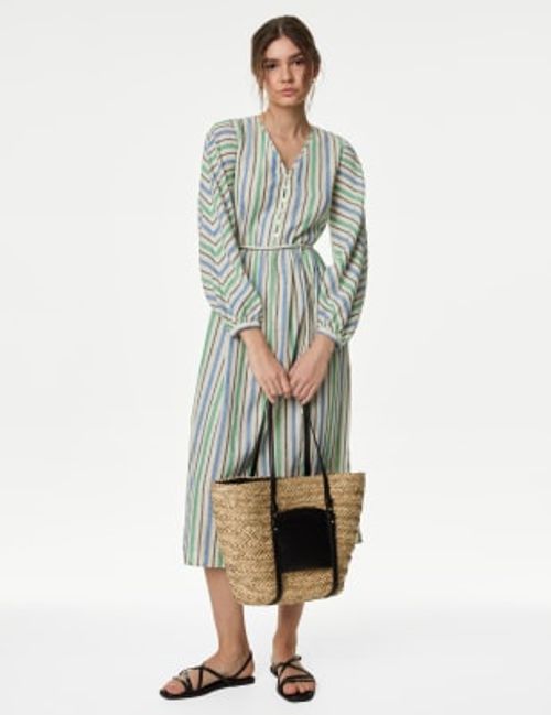 M&S Womens Linen Blend...