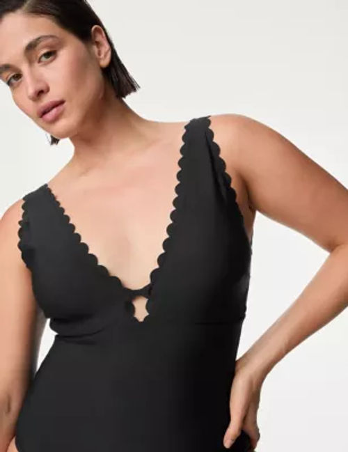 Tummy Control Padded Plunge Swimsuit, M&S Collection