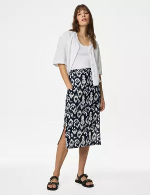 M&S Women's Linen Rich Midi...