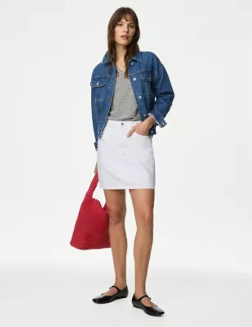 M&S Women's Denim Mini Skirt...