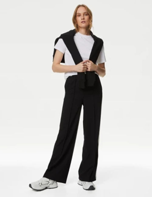 M&S Collection Straight Leg Side Stripe Trousers, Compare