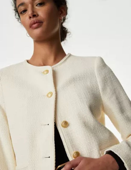 M&S Women's Pure Cotton Tweed...