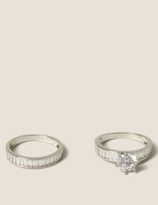 M&s platinum plated ring deals