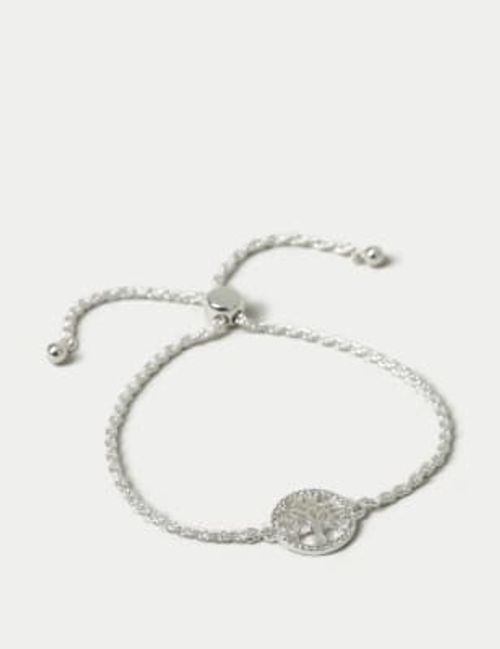 M&S Women's Silver Tone Tree...